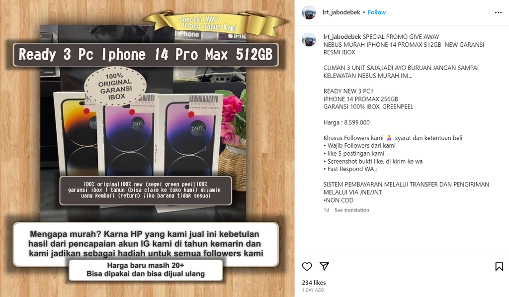 instagram lrt jabodebek dihack