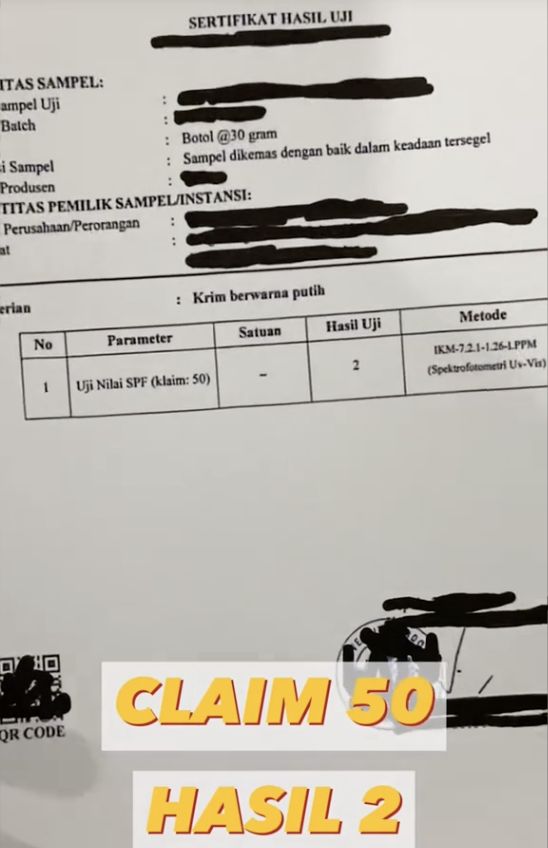 TikToker Ungkap Hasil Uji Lab SPF Sunscreen