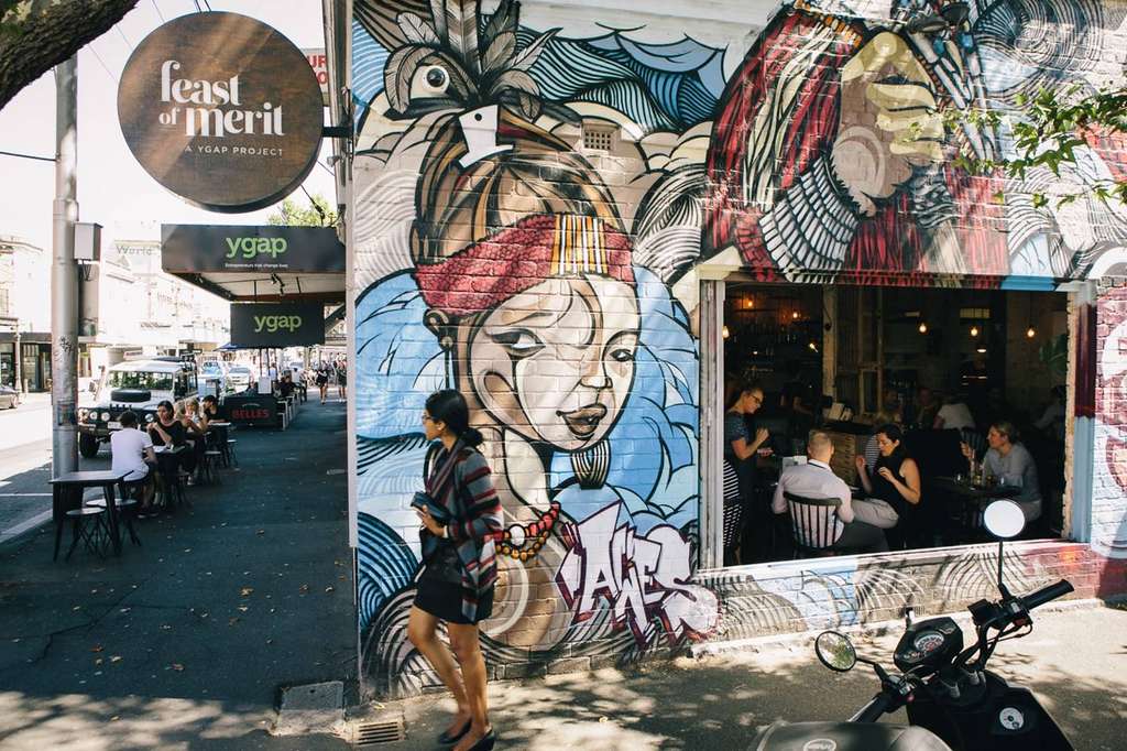 Salah satu kafe di Melbourne Salah satu kafe di Melbourne