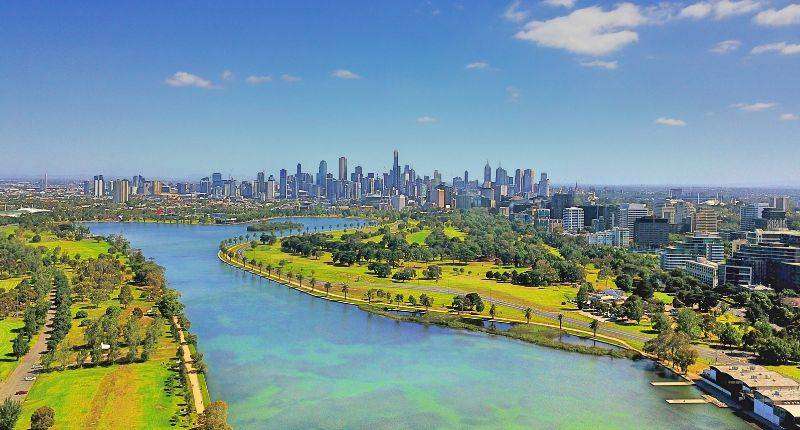 Salah satu sudut kota Melbourne Salah satu sudut kota Melbourne