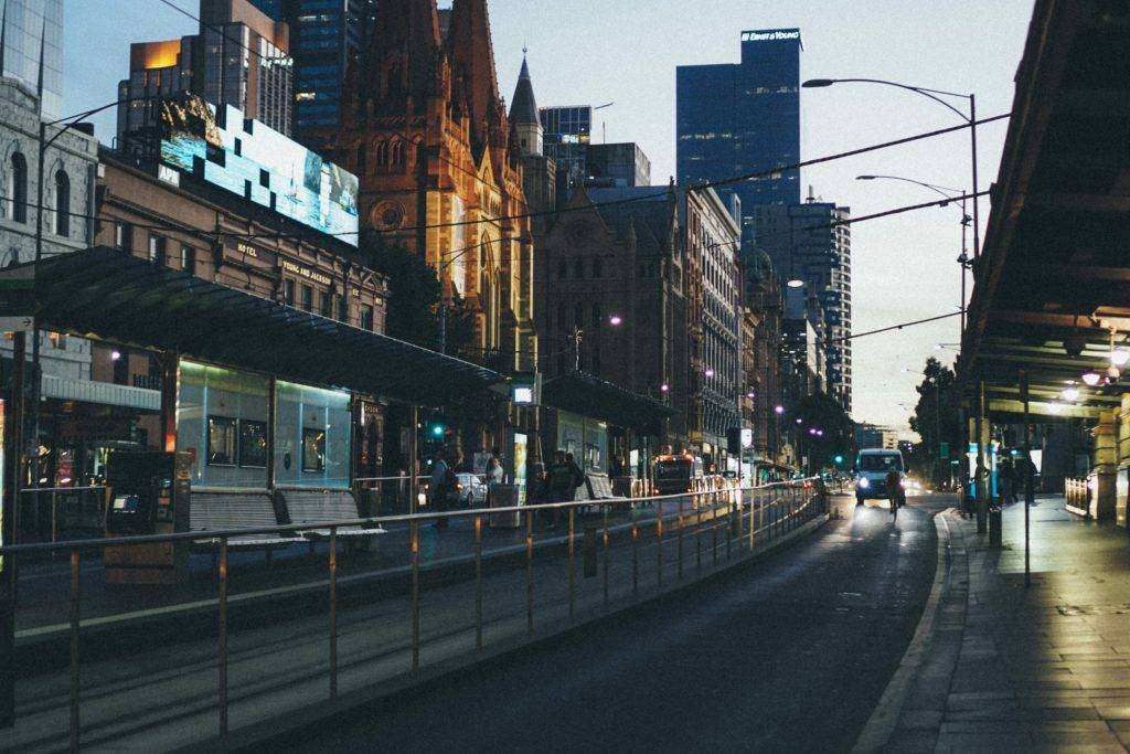 Salah satu sudut kota Melbourne Salah satu sudut kota Melbourne