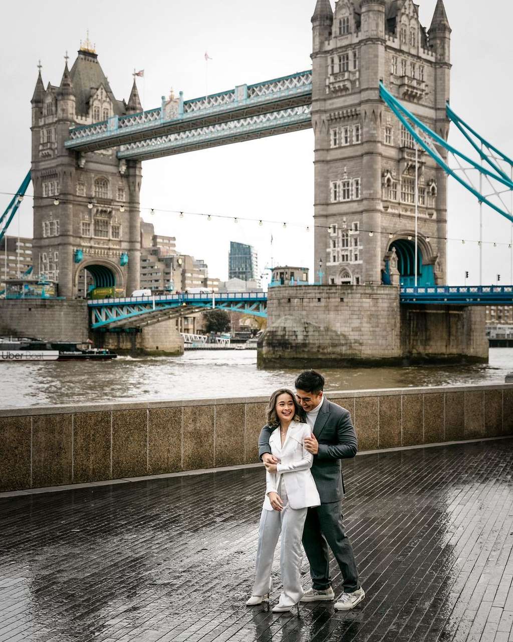 Potret prewedding Gritte Agatha dan Arif Hidayat