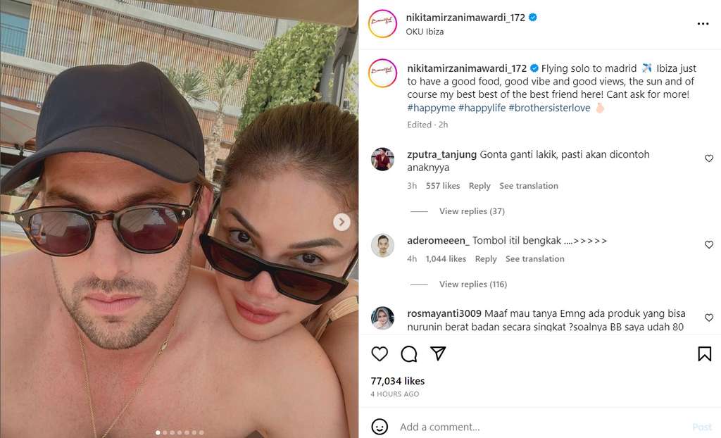 Unggahan Nikita Mirzani Unggahan Nikita Mirzani