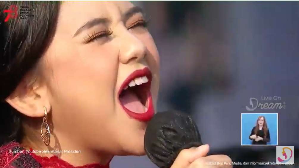 Ziva Magnolya di HUT RI ke 78