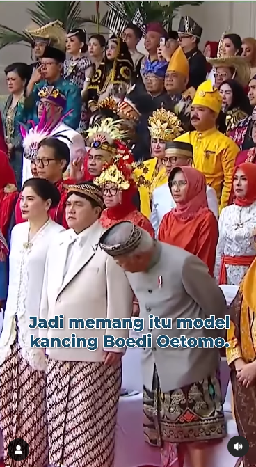 Pak Bas Blak-Blakan Alasan SIngkap Baju Erick Thohir saat Upacara HUT RI