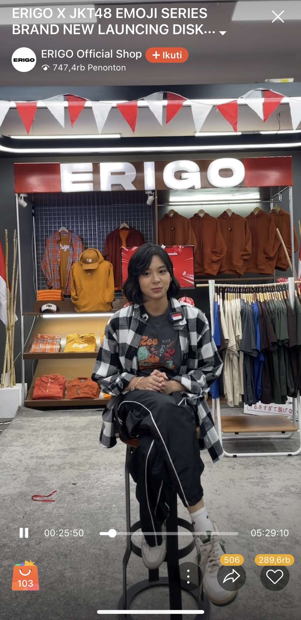 Tebar Promo Menggiurkan, Shopee Live Erigo x JKT48 Sukses Raup 5 Miliar Kurang dari 10 Menit