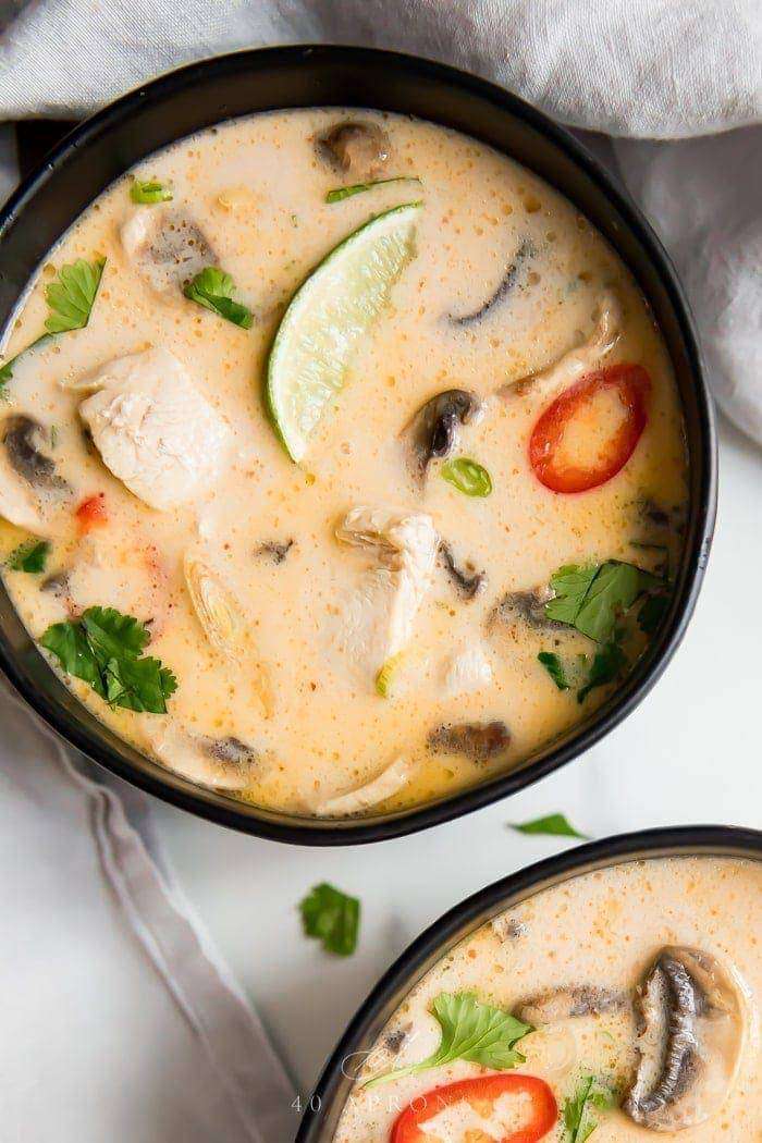Tom Kha Gai versi vegan juga bisa dibuat