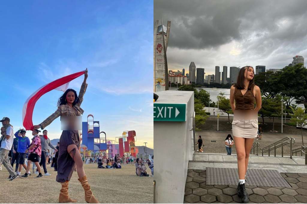 Potret Erika Carlina dan Caitlin Halderman