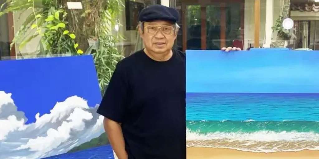 Penampakan Lukisan ‘Kabut Pagi di Dusun Sunyi’ Karya SBY yang Laku Setengah Miliar