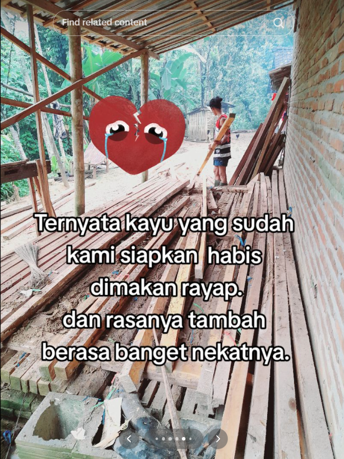 Perjuangan Pasutri Bangun Rumah Sendiri Tanpa Tukang, Kerja Siang Malam Material Dimakan Rayap Tak Jadi Penghalang