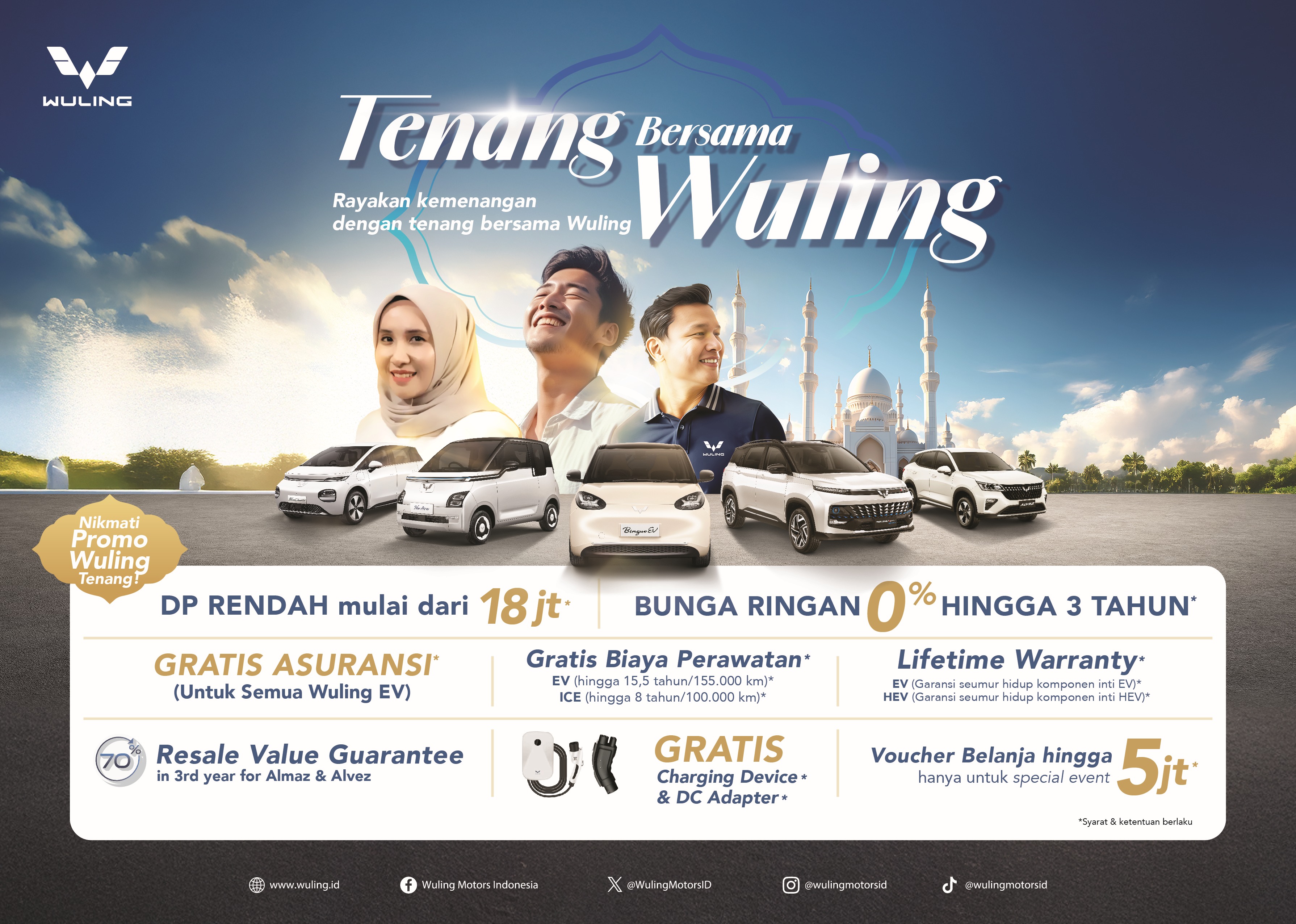 Tenang Aja, Ada Wuling! Rayakan Ramadan & Lebaran Bareng Promo Menarik Sampai Maksimal