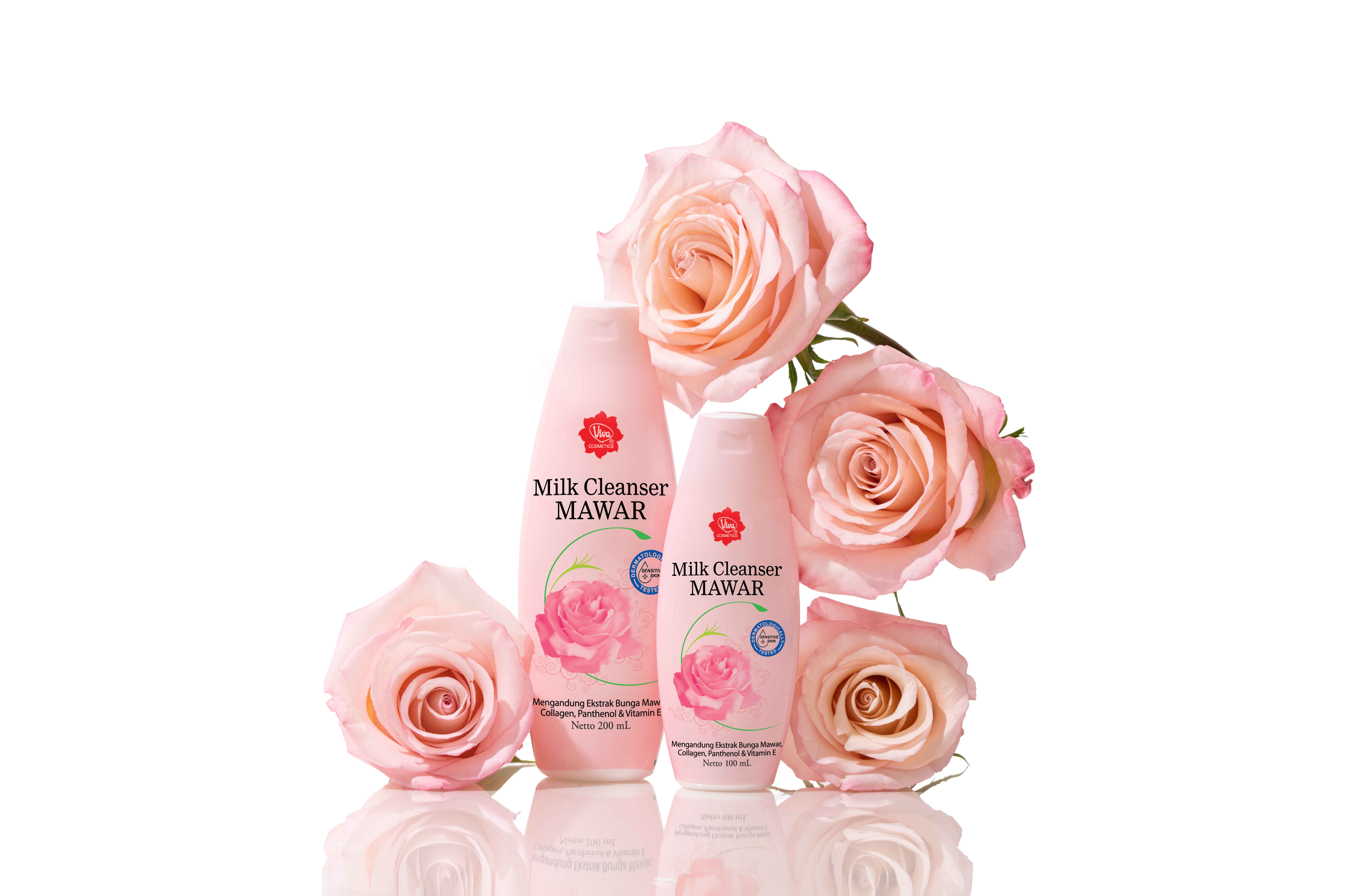 Ikonik! Viva Milk Cleanser Mawar Hadir untuk Kulit Sensitif, Kini dalam Ukuran 100mL & 200mL