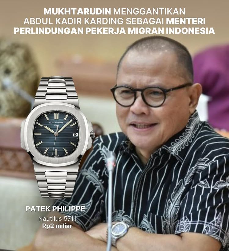 Jam tangan 3 menteri baru kabinet merah putih