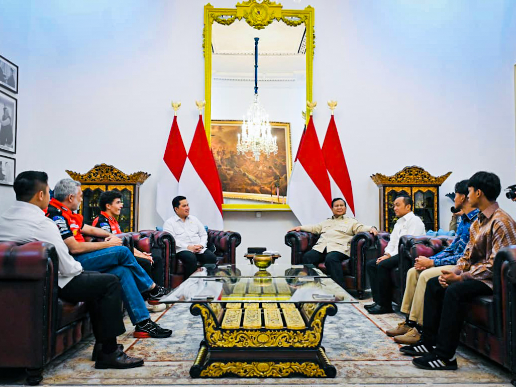 Prabowo bertemu Marc Marquez