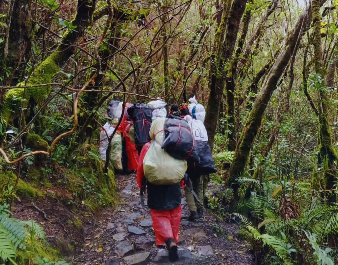 Sampah di Gunung Gede