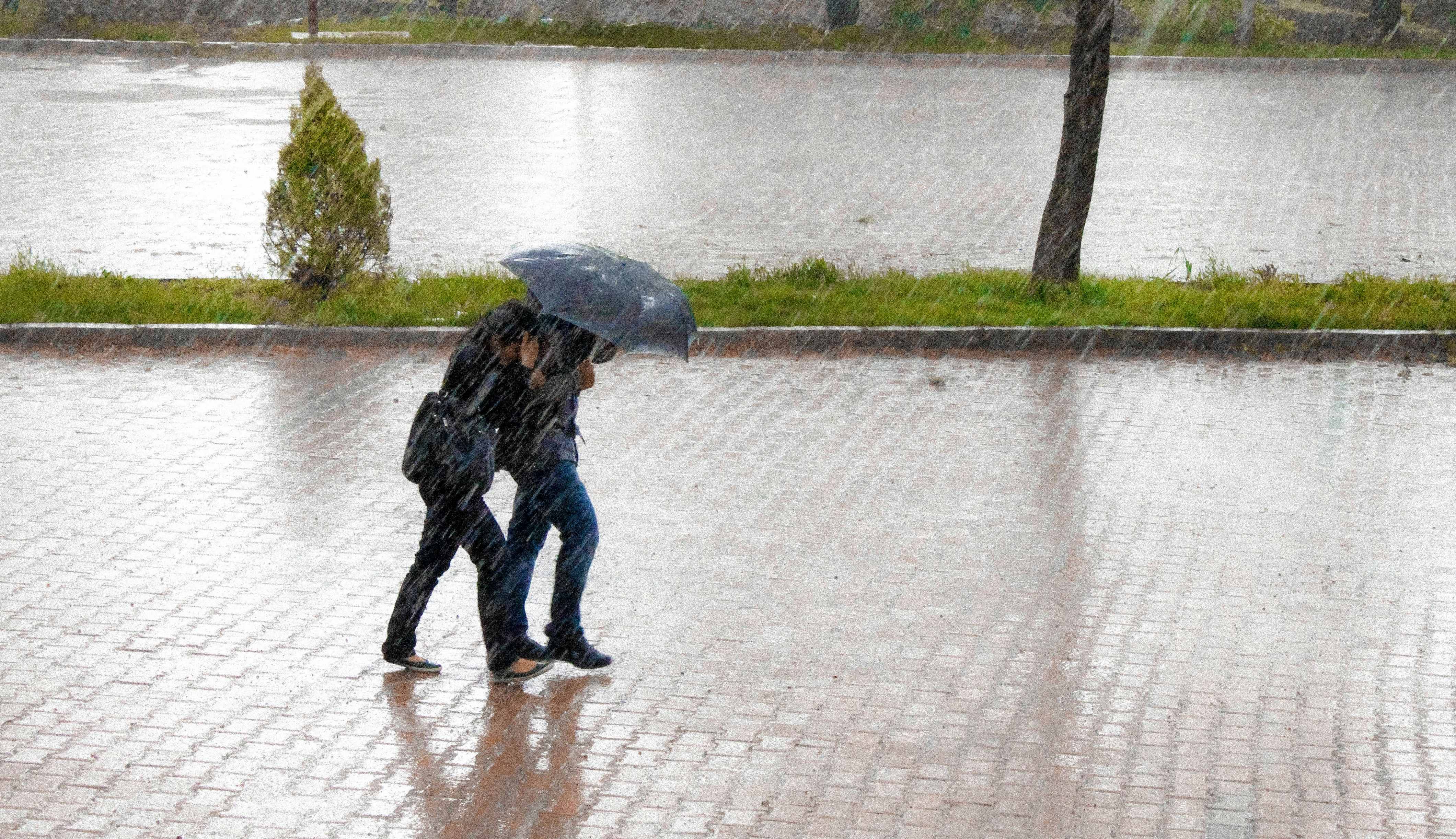 Ilustrasi hujan deras badai Ilustrasi hujan deras badai