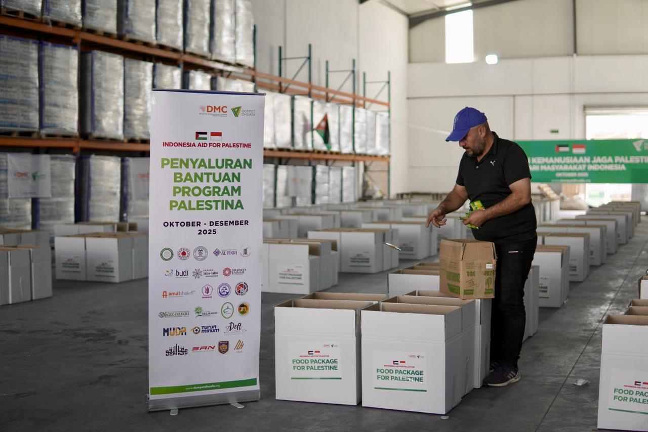 Dompet Dhuafa Kirim Bantuan 5 Truk Bahan Pangan Pokok ke Gaza, Palestina, melalui jalur Yordania