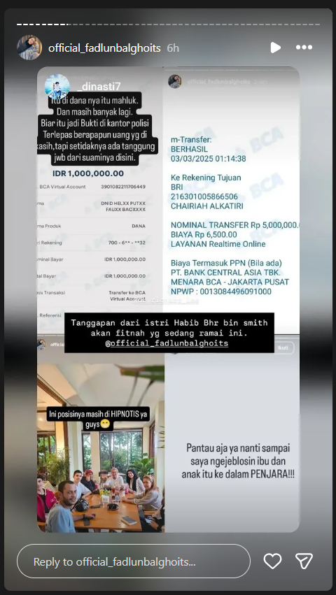 Story bantahan tudingan model mengaku istri siri Bahar Smith Story bantahan tudingan model mengaku istri siri Bahar Smith