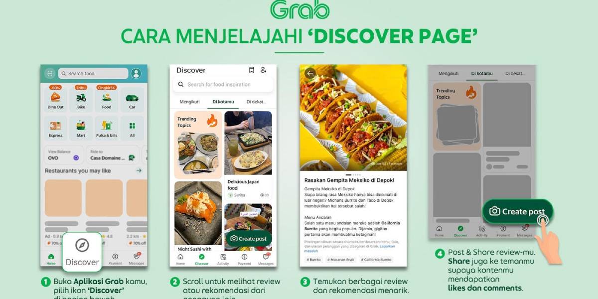 Lewat Eatfluencer, Grab Indonesia Apresiasi Komunitas Kuliner Lewat Eatfluencer, Grab Indonesia Apresiasi Komunitas Kuliner
