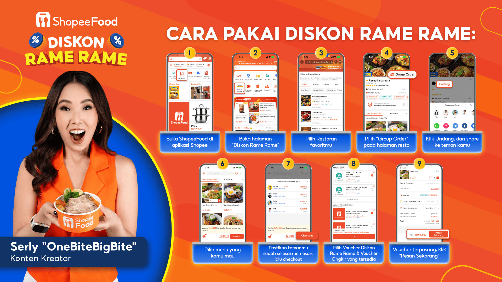ShopeeFood Gandeng Serly ‘One Bite Big Bite’: Diskon Rame Rame Hadir dengan Promo Sampai 50% untuk Pengguna di Seluruh Indonesia