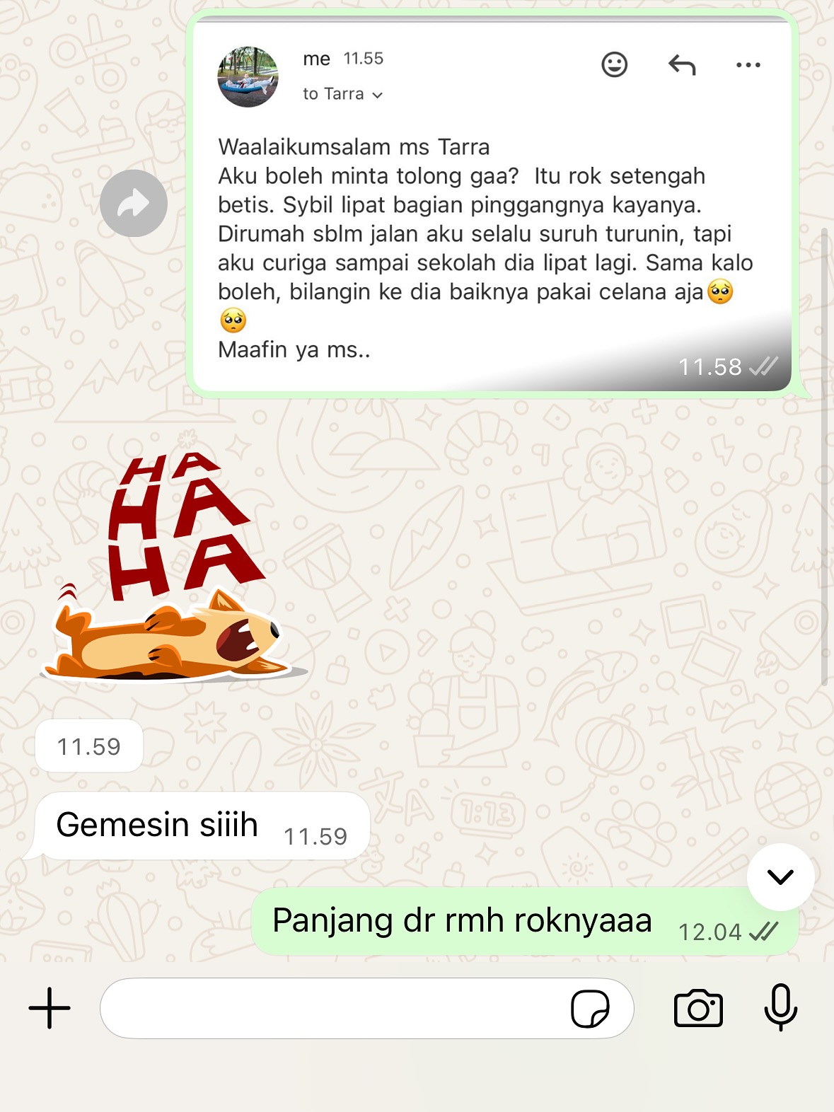 Reaksi Gemas Zaskia Mecca Saat Anak Kena Tegur Guru karena Rok Terlalu Pendek