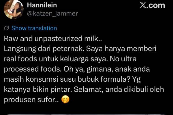 Penjelasan Ahli Soal Konsumsi Susu Mentah Dianggap Lebih Sehat Penjelasan Ahli Soal Konsumsi Susu Mentah Dianggap Lebih Sehat