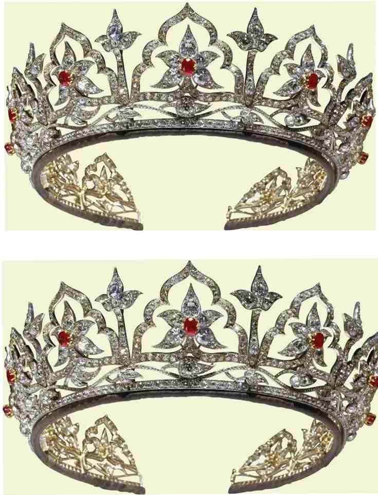 Detail mahkota yang dikenakan perdana oleh Kate Middleton