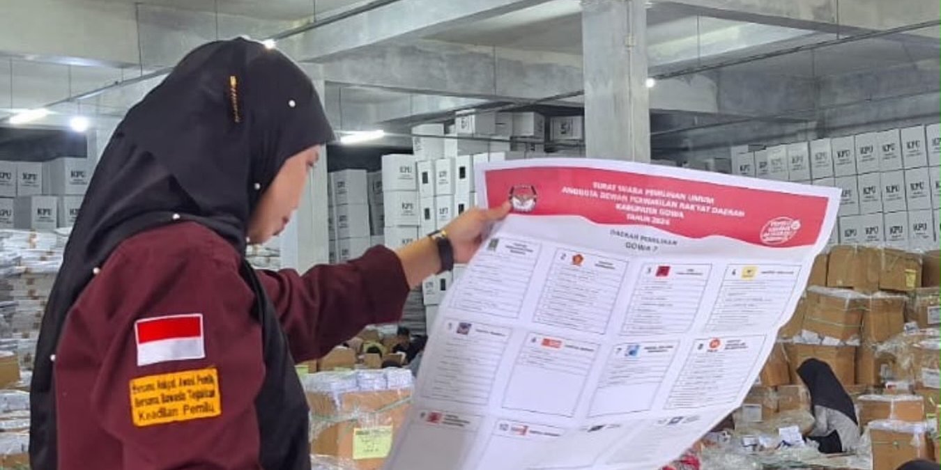 Surat suara pemilu (Instagram @bawasluri) Surat suara pemilu (Instagram @bawasluri)