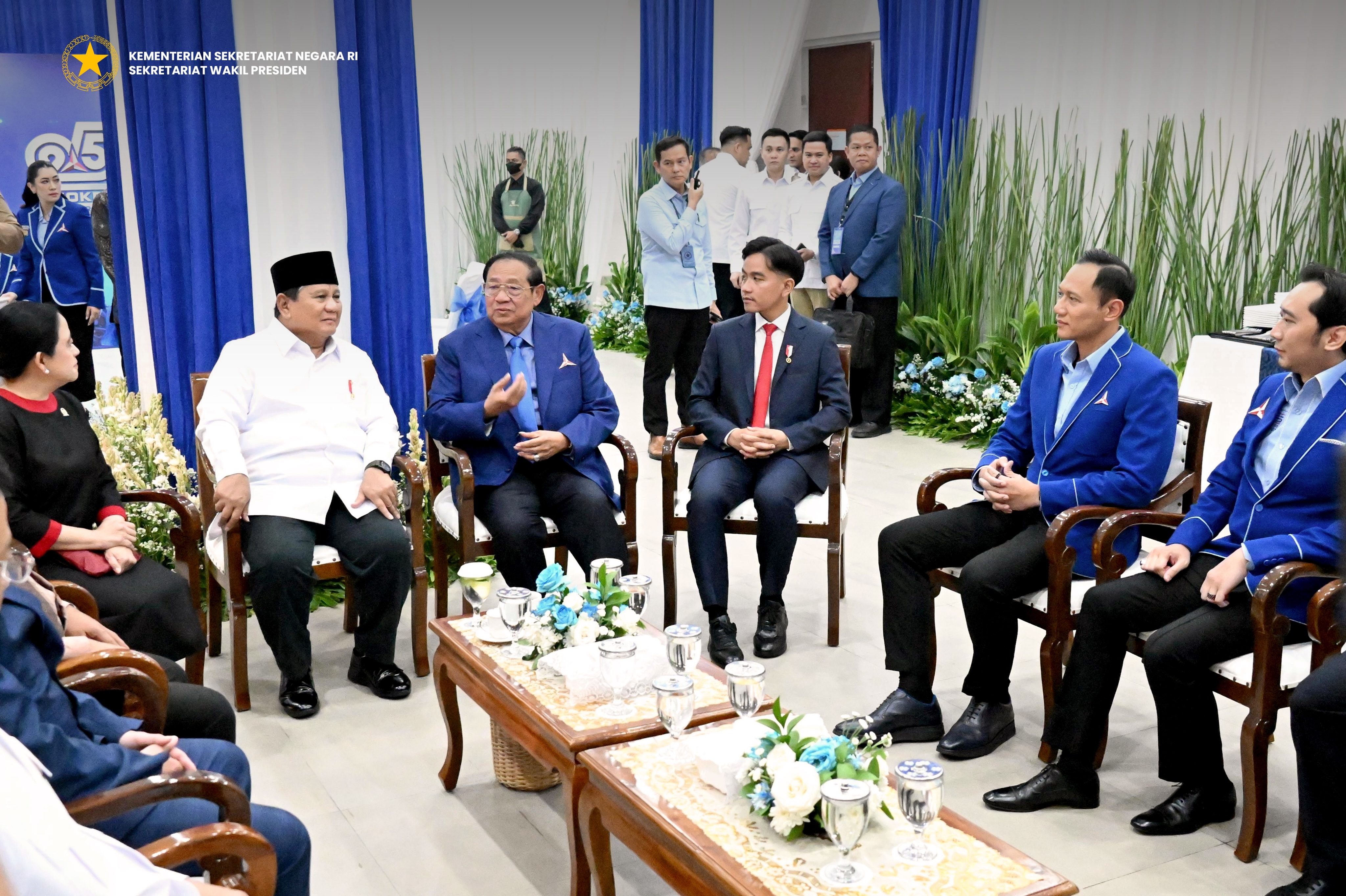 Prabowo, SBY, Gibran, dan AHY (Instagram @setwapres.id) Prabowo, SBY, Gibran, dan AHY (Instagram @setwapres.id)
