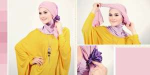 Foto Tutorial Kreasi Jilbab Paris