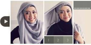 Praktis dan Cantik dengan Jilbab Segi Empat