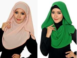 Foto Jilbab Pashmina Chiffon Georgette Shawl