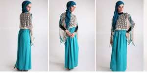 Foto Dress Muslimah Warna Ceria