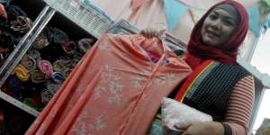 Mukena `Giggles`, Katun Jepang Sentuhan Indonesia