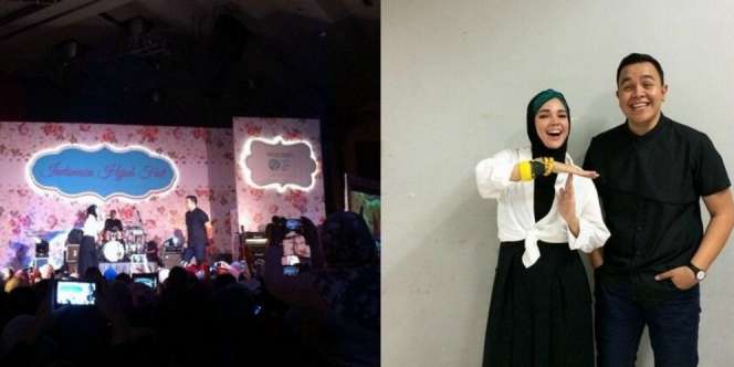 Serunya Duet ala Dewi Sandra dan Tulus di Pesta Hijabers