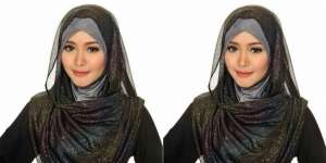 Hijab `Glitter Snood`, Mewah Tak Banyak Aksen