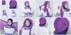 Tutorial Gaya Hijab Kepang