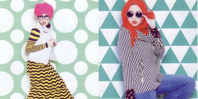 Gaya Hijab Nyentrik Blogger Diana