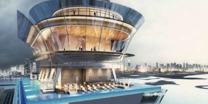 Kolam Renang Tertinggi Arab Tantang Marina Bay Singapura