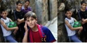 Aksi `Messi` dari Palestina