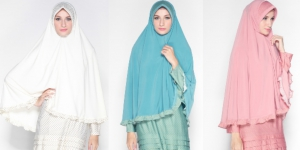 Mozline: Gamis Syar`i Motif Polkadot