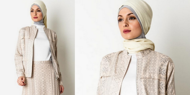 Ria Miranda: `Ceska Jacket` Motif Kombinasi