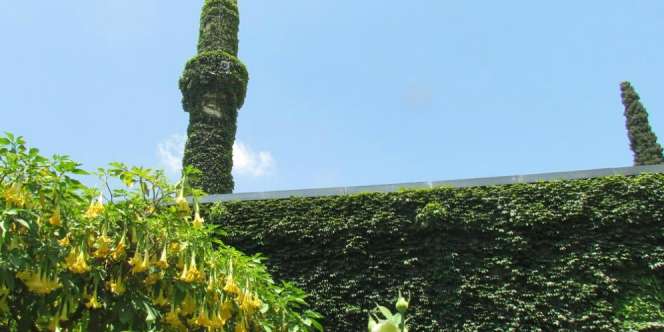Masjid Unik, Berlapis Tanaman Indah