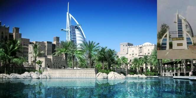 Contek Desain, Burj Al Arab `Mini` Diprotes