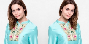Mint: Gamis Ombre Bernuansa India