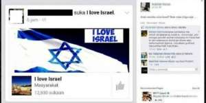 Like Fanpage Israel, Pelajar Malaysia Diancam Dibakar