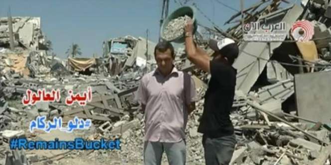 Ice-Bucket ala Gaza, Disiram Debu Puing-puing