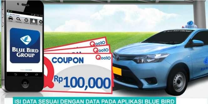 Qoo10 : Pesan Taksi, Gratis Kupon Belanja