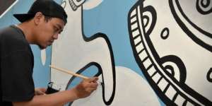 Karya-karya Sang Seniman Mural `Popo`