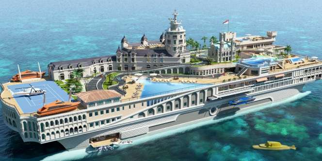 Kapal Pesiar Mewah Ini Bak Istana Monako di Atas Laut | Dream.co.id